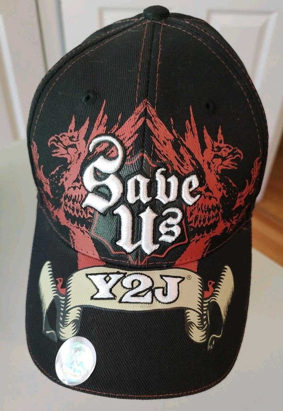Chris Jericho Save Us Y2J Baseball Hat 2008 WWE Strapback Wrestling